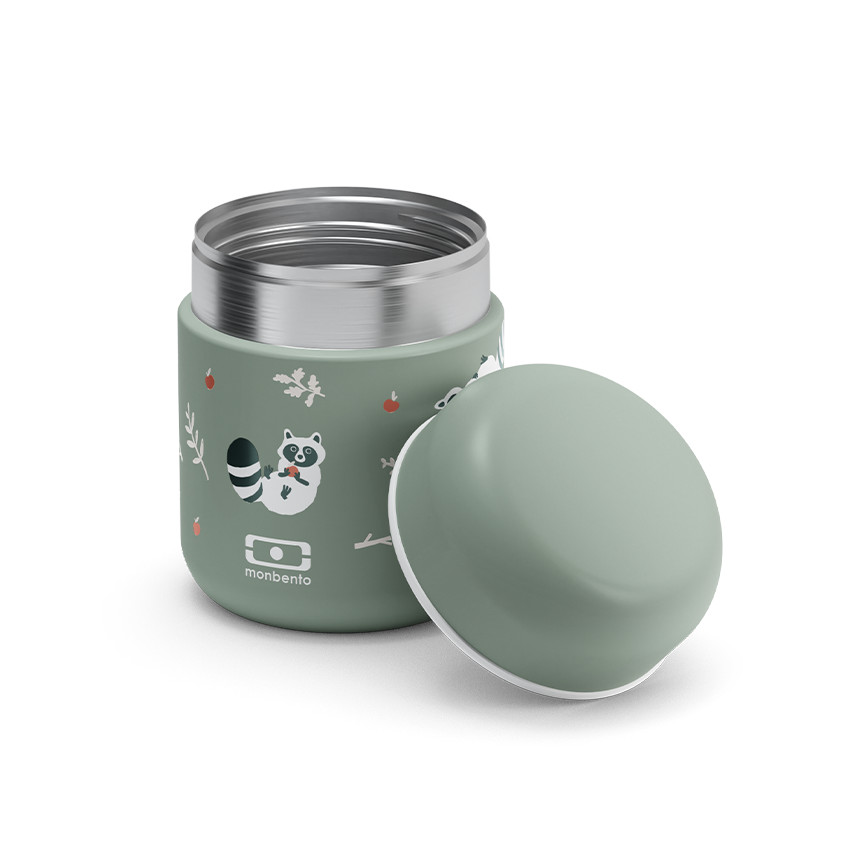 isothermische Capsule Lunchbox 280ml Raccoon Groen 