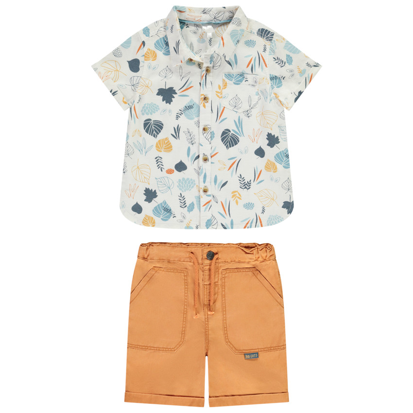 Ensemble 2 pièces avec chemise imprimée pour bébé garçon 