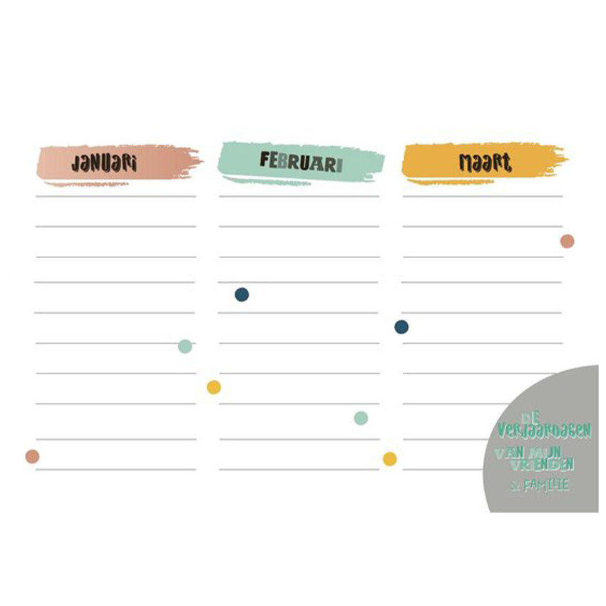 Livre d'anniversaire "Texte Néerlandais" Bleu Indigo 