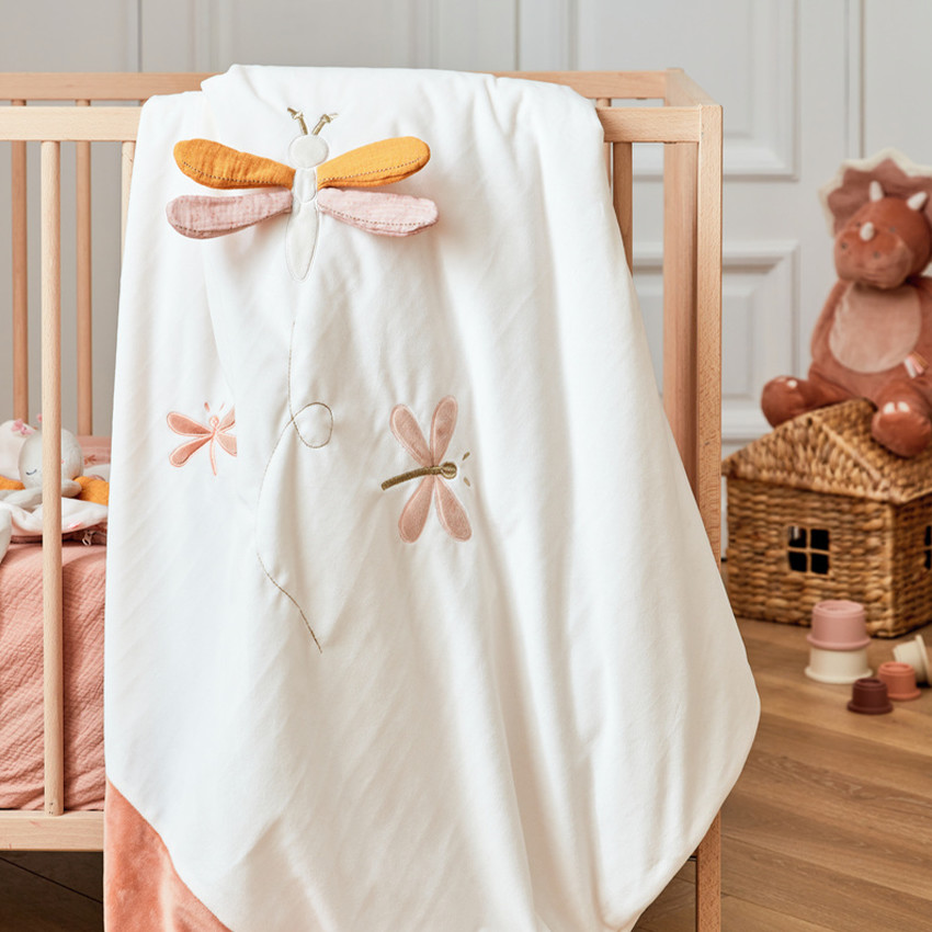 Couverture en veloudoux 100 x 140 cm Popsie, Gigi & Louli 