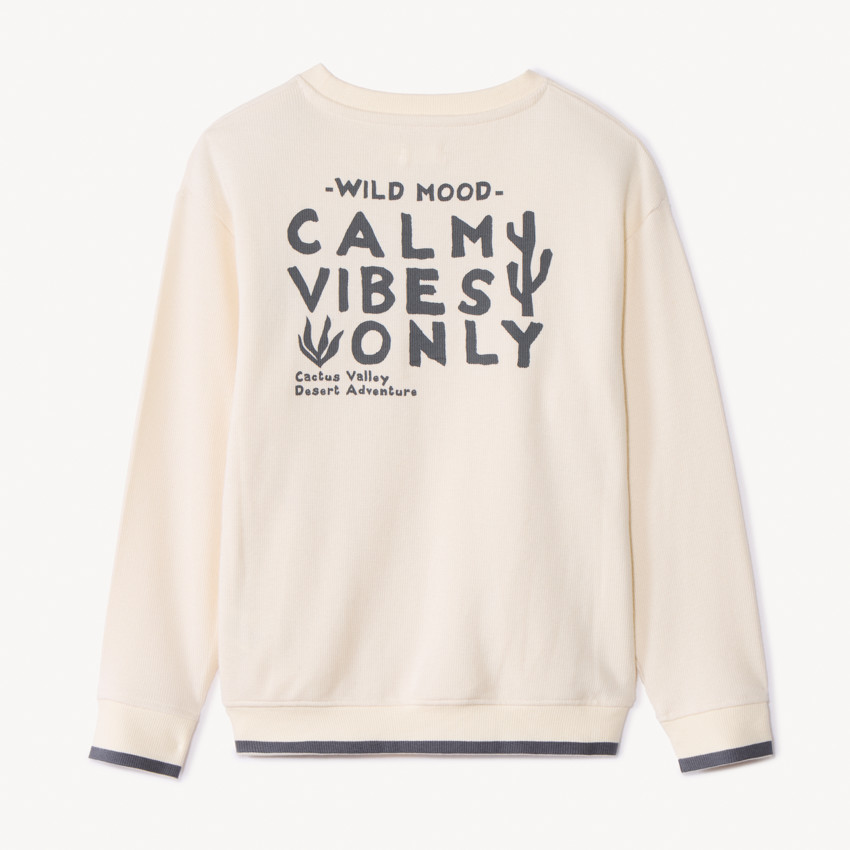 Sweatshirt met cactusprint en zakken voor jongens 
