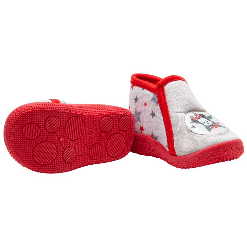 Chaussons en jersey avec patch Minnie Disney plastifié et imprimé étoiles 