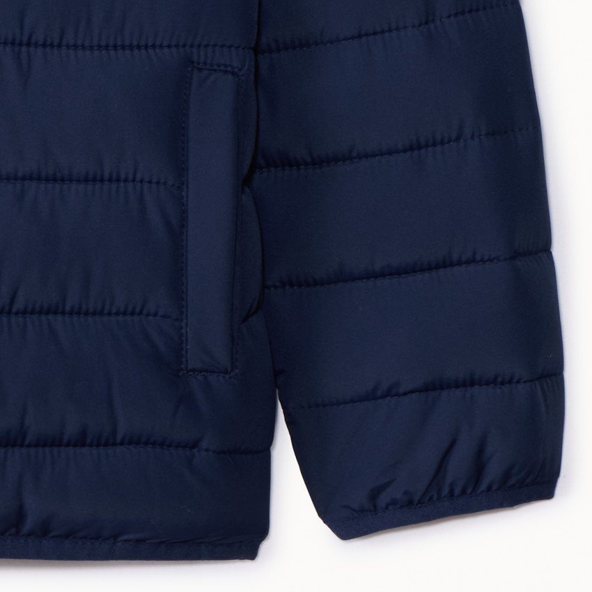 Donsjas met capuchon voor jongen 