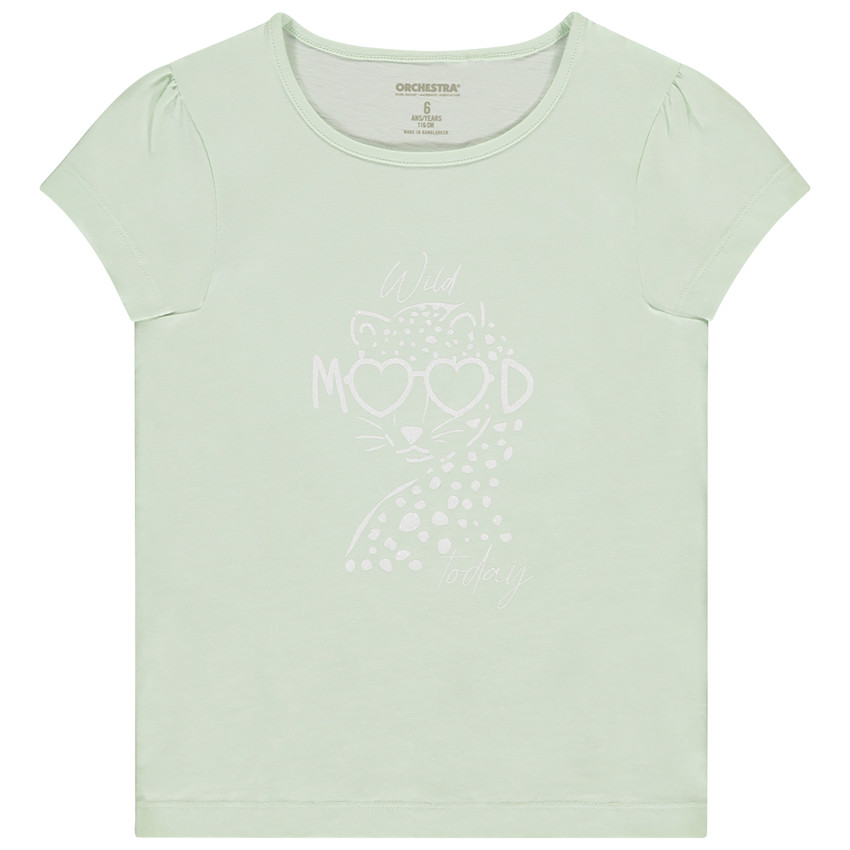Korte mouwen T-shirt met fantasieprint voor meisjes 