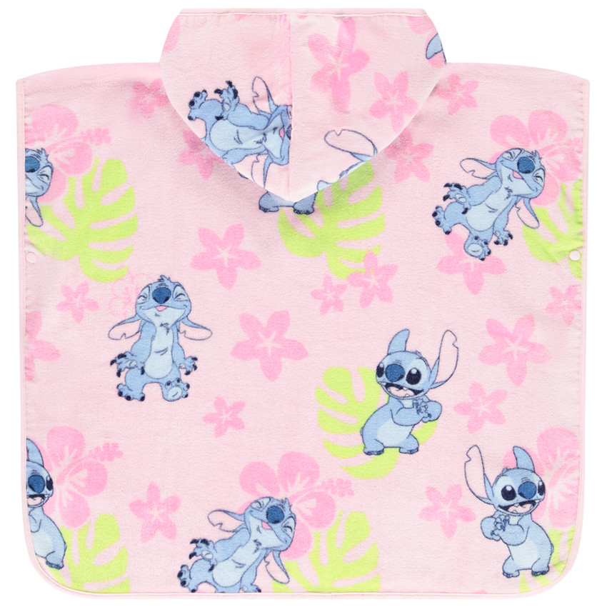 Badponcho met Stitch (Disney) print voor meisjes 