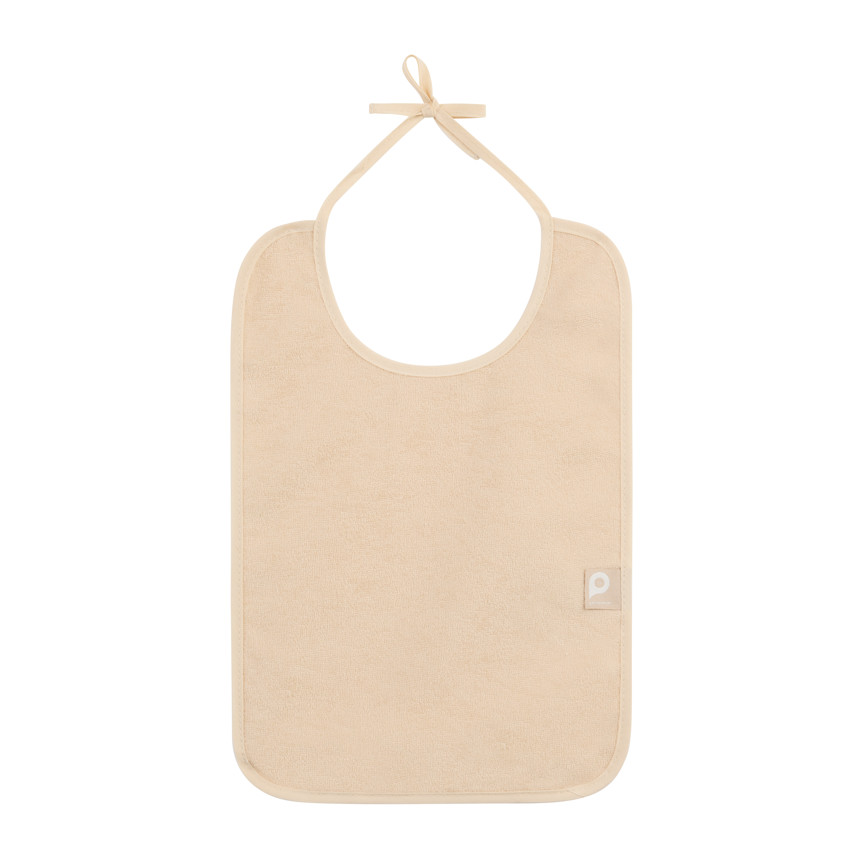 Lot de 7 bavoirs grand modèles - Beige 