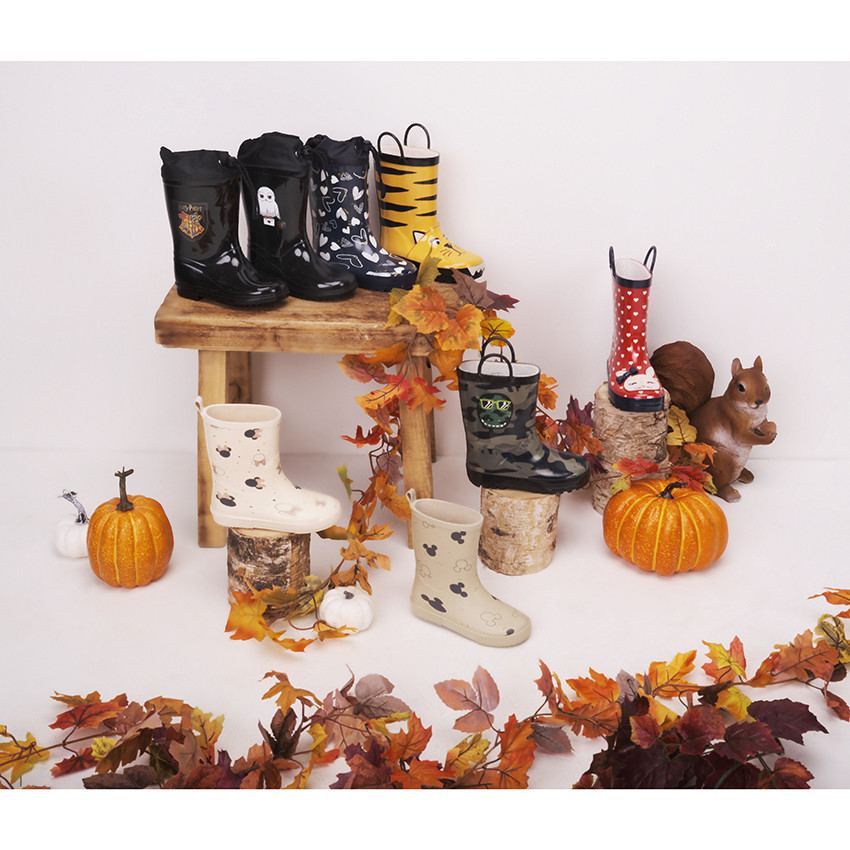 Rubberen regenlaarzen met tijger en fantasiedetails voor jongens 