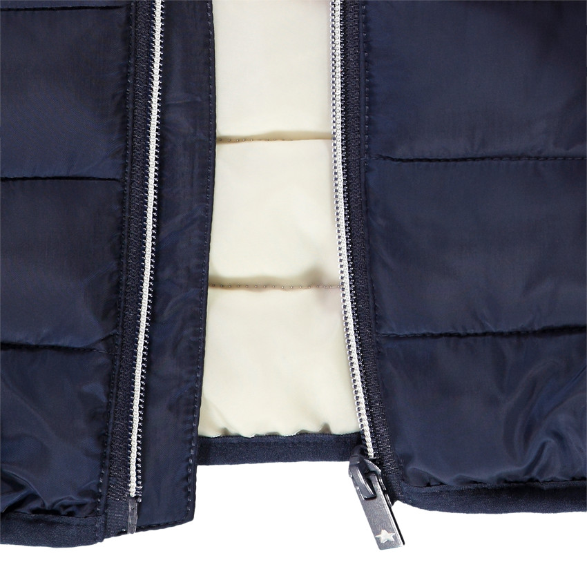 Doudoune sans manches matelassée unie pour garçon 