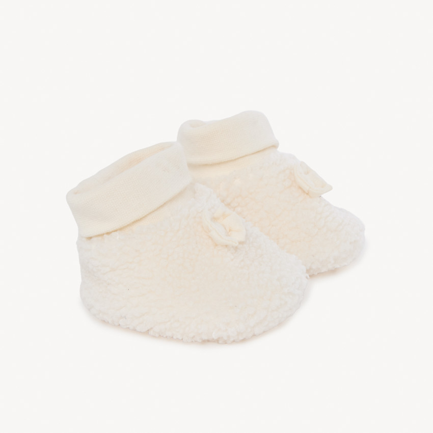 Schoenen van schapenbont voor meisjesbaby's 