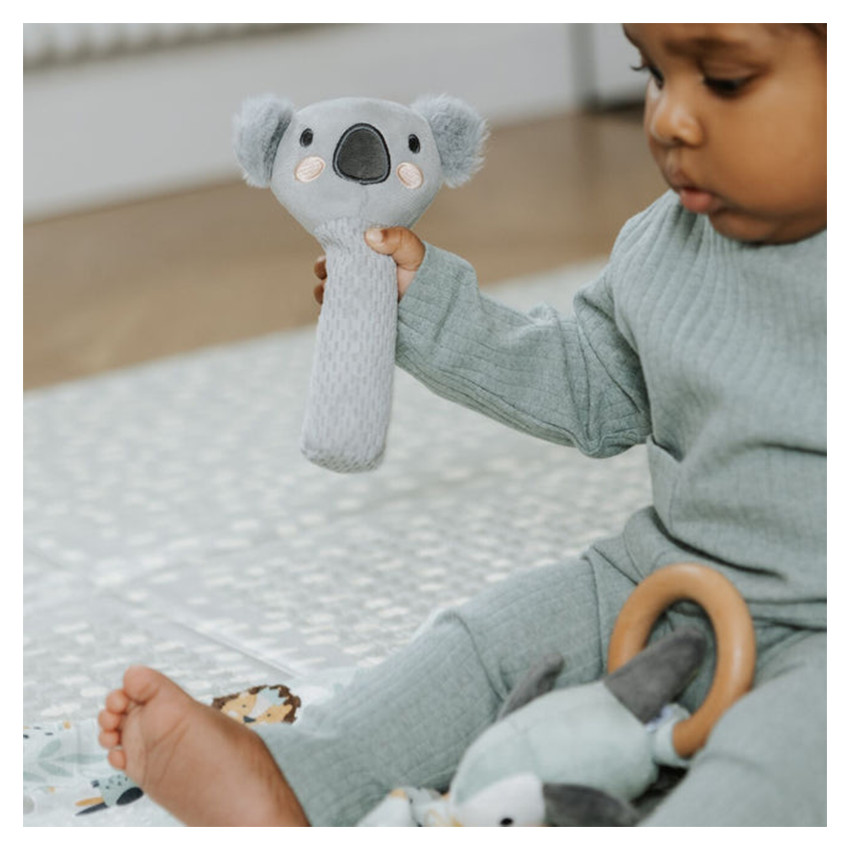 Gift Set Animal Adventure 3stks Knuffeldoekje-Pieper-Rammelaar 