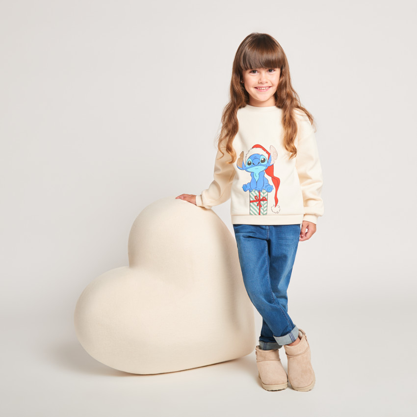 Sweatshirt oversize Stitch Disney voor meisjes 