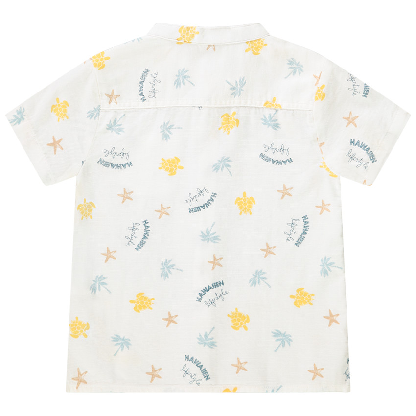 Chemise manches courtes imprimé fantaisie pour bébé garçon 