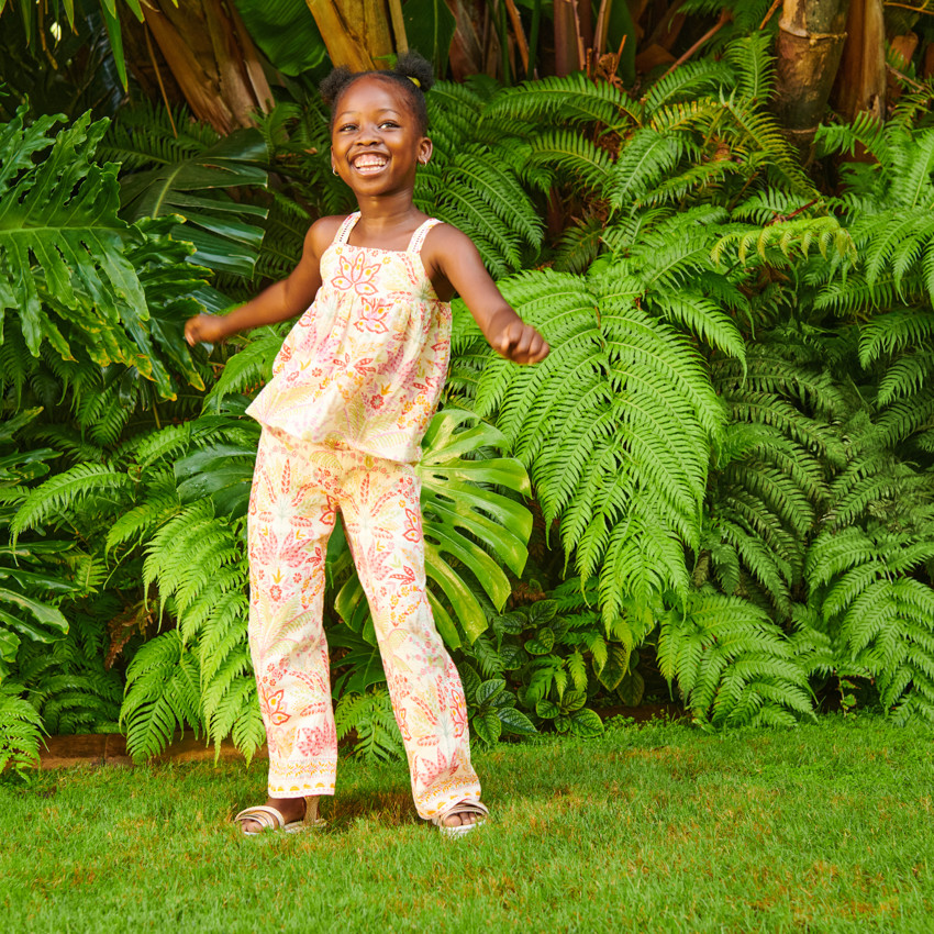 Pantalon fluide imprimé fantaisie fille 