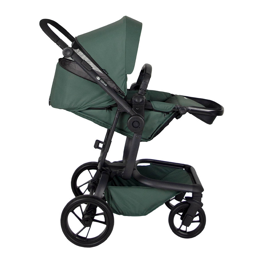 Poussette tout-terrain Spider châssis noir - Vert  