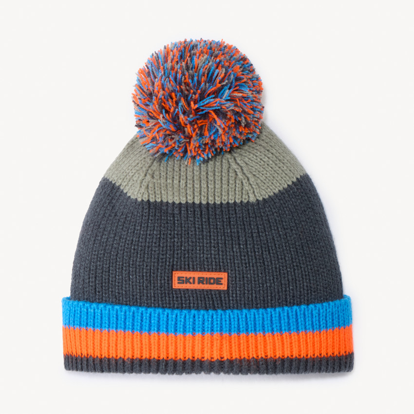 Bonnet de ski doublé micropolaire pour garçon 