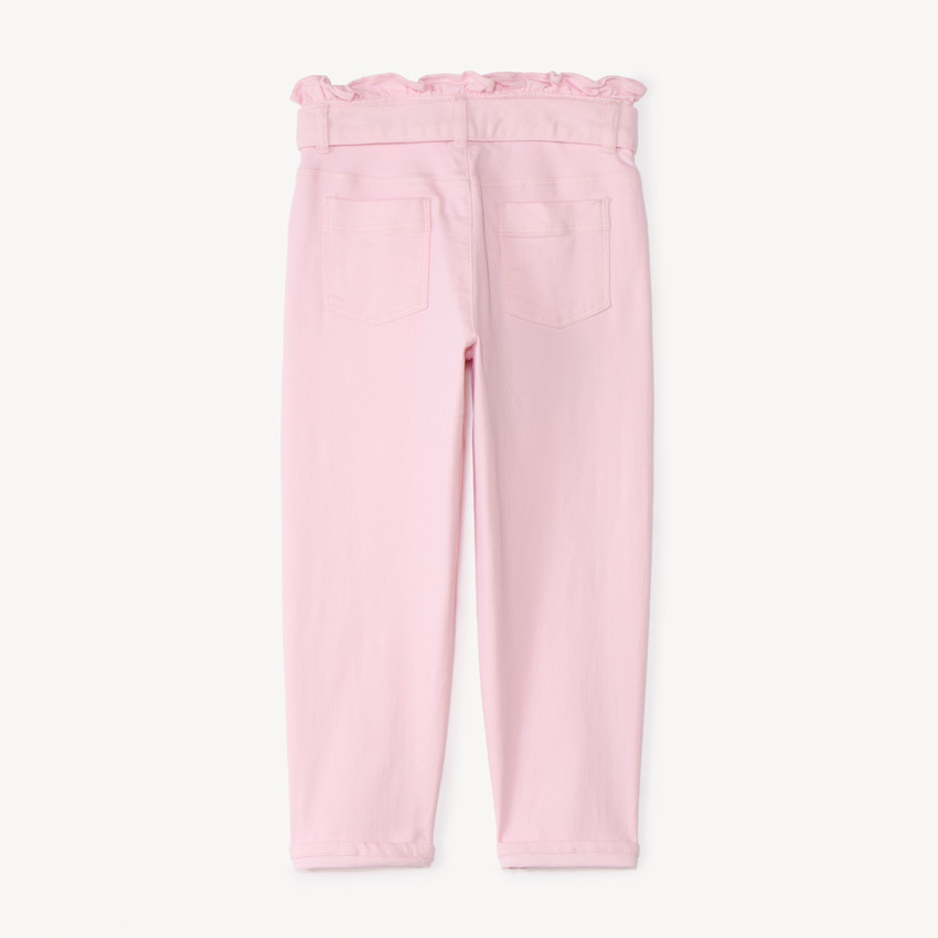 Paperbag jeans met strik voor meisjes 