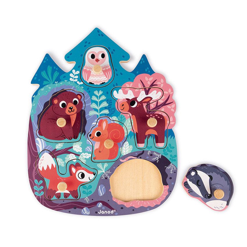 Jouet Puzzle en bois Happy Forest  