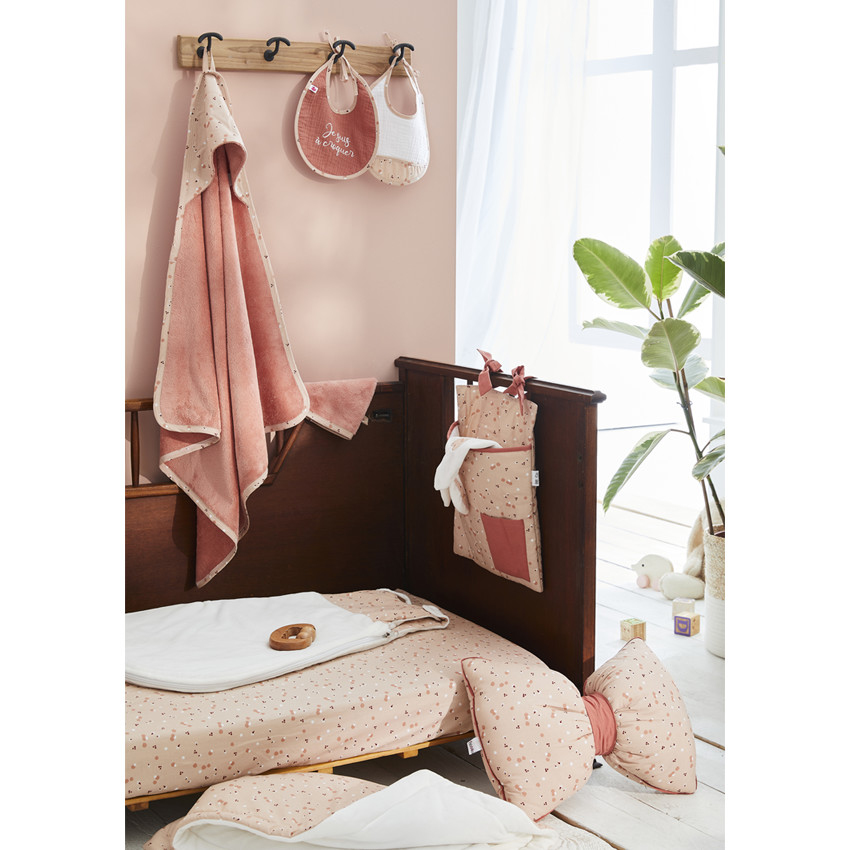 Lot de 2 bavoirs en double gaze de coton - Blooming Day 