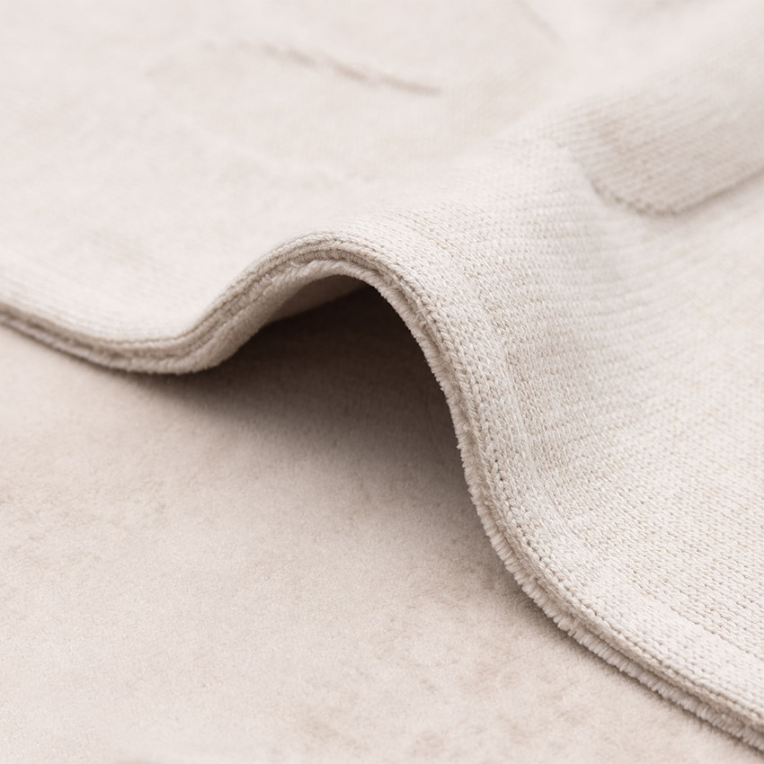 Deken bed Nijntje 100x150cm Nougat/Koraal Fleece 