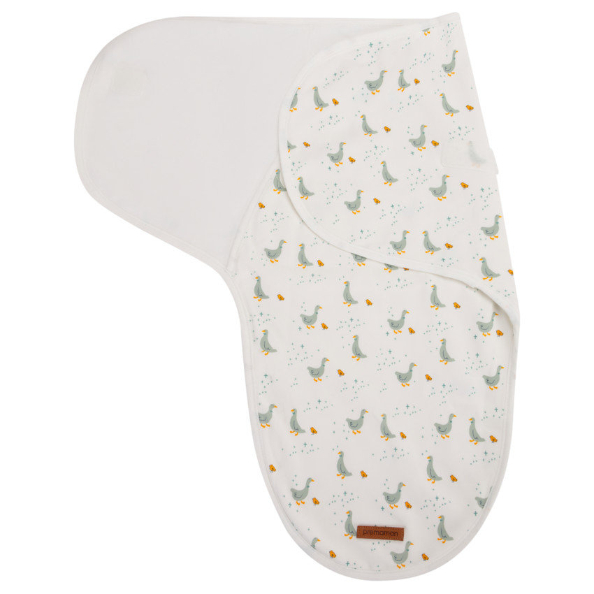 Deken met afdruk van ganzen 