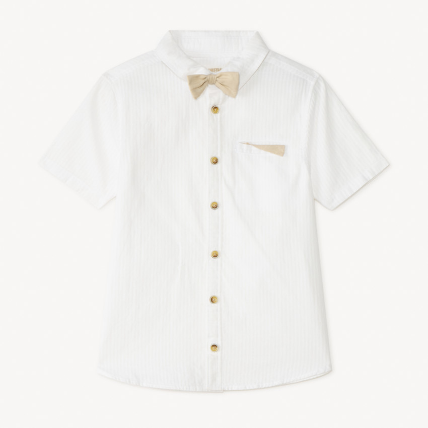 Chemise manches courtes + nœud papillon garçon 