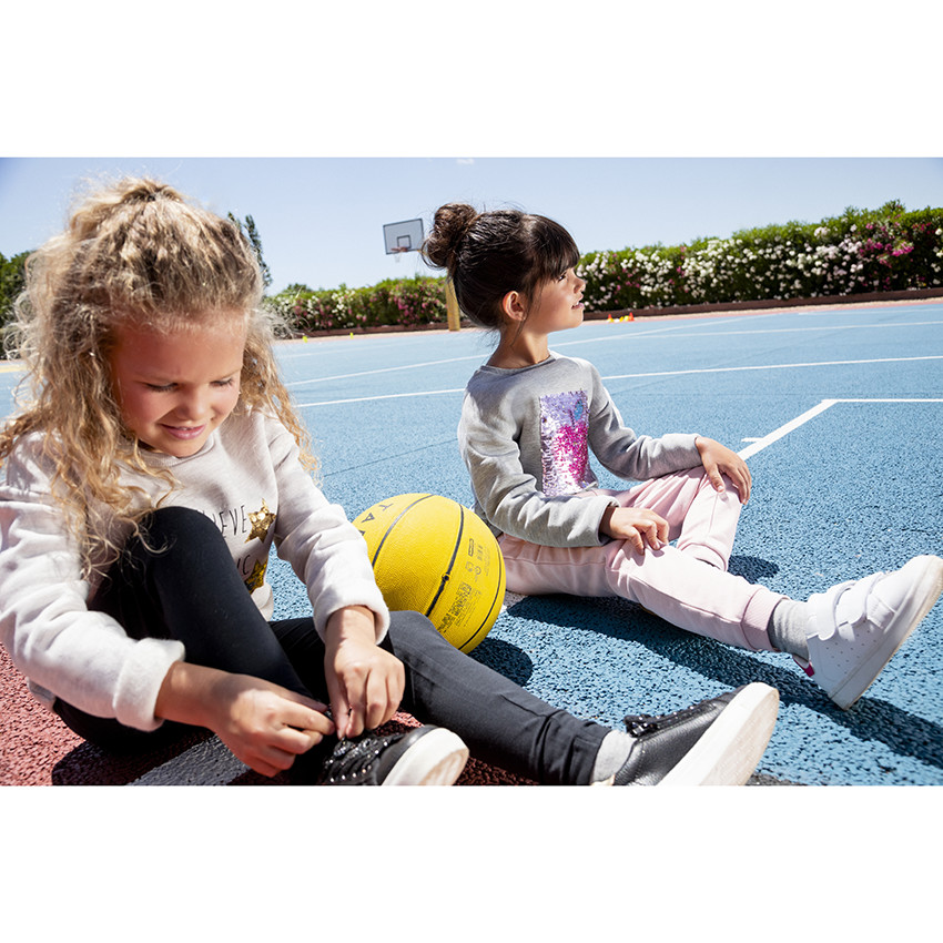 Set van 2 unis leggings met stiksels voor meisjes 