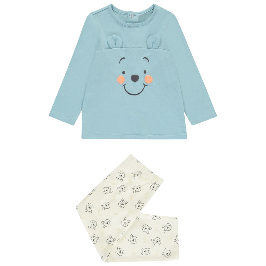Set pyjama 2 pièces Winnie l'Ourson Disney pour bébé garçon avec finitions différentes selon l'âge 