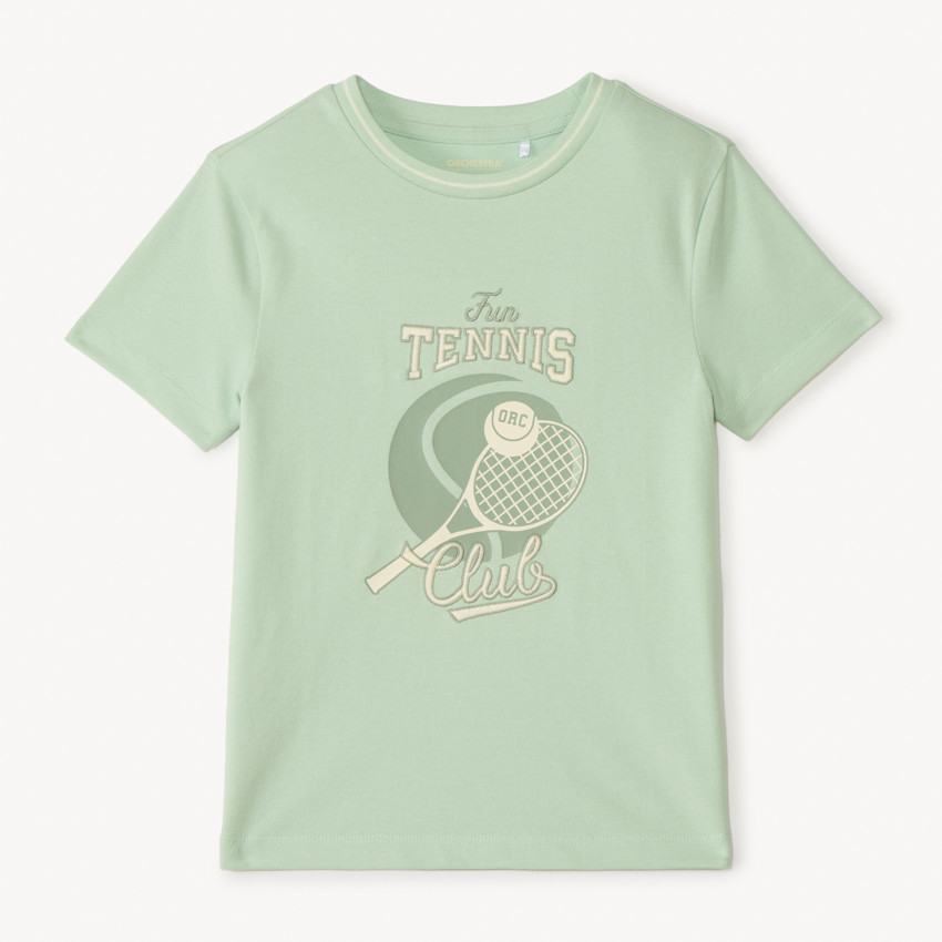 T-shirt manches courtes print tennis garçon 