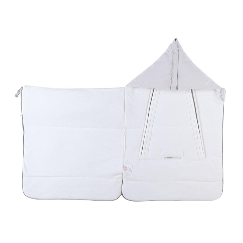 Nid d'ange en veloudoux Kendi - Gris 