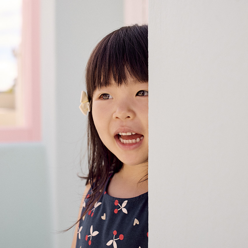 Zonder mouwen jurk met fantasieprint voor babymeisjes 