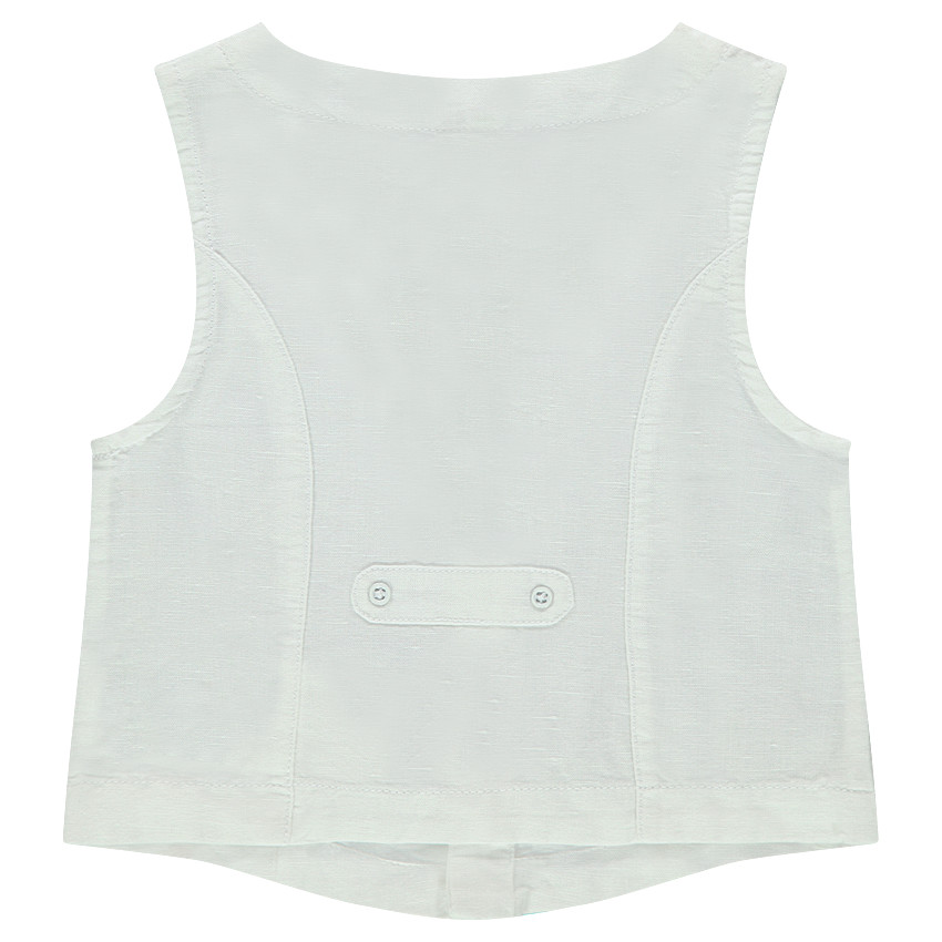 Gilet serveur de cérémonie avec poche pour bébé garçon 