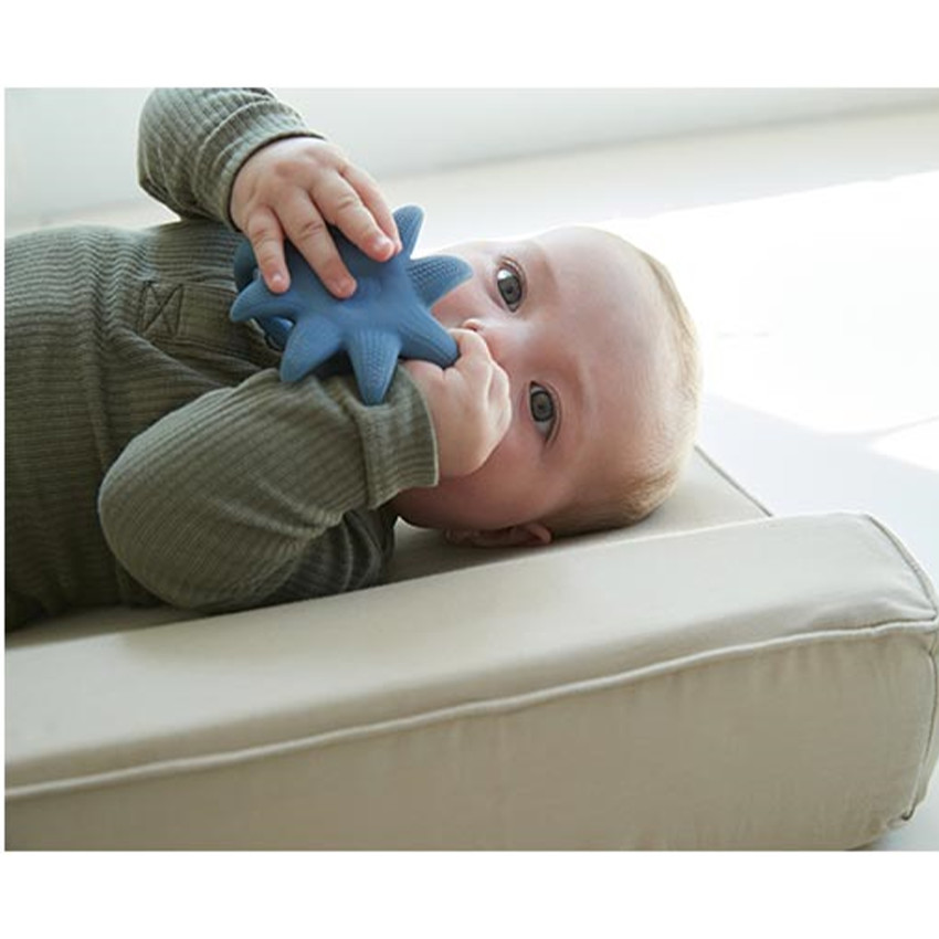 Jouet 1er age- Jouet de dentition OTTO la pieuvre bleu boueux 