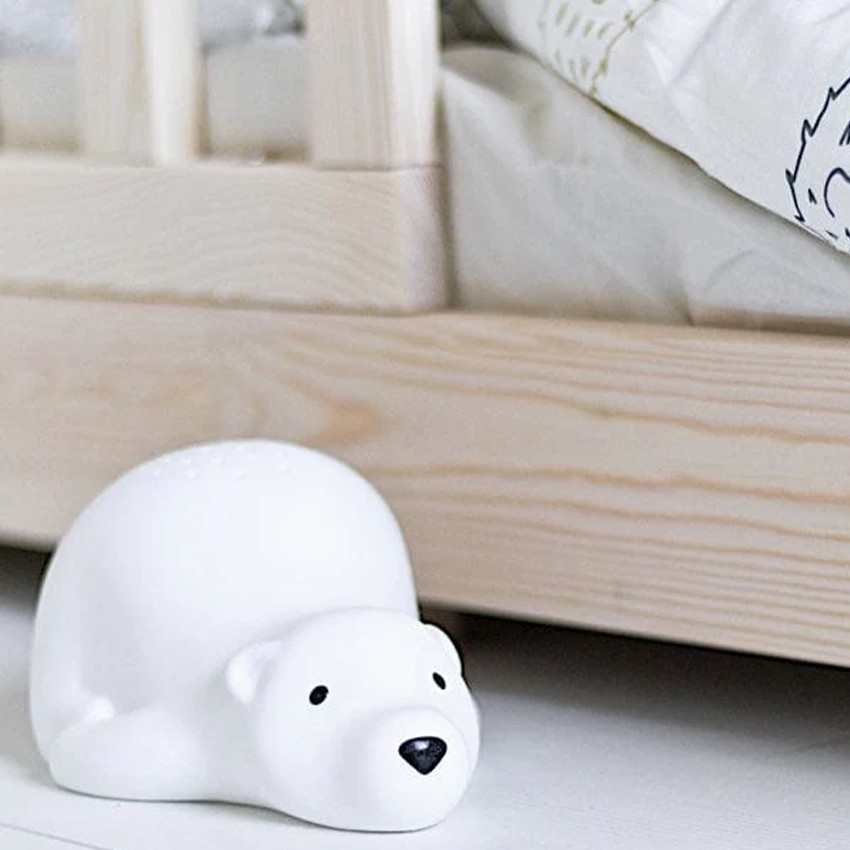 Veilleuse projecteur - Björn l'Ours polaire - Blanc - rechargeable  