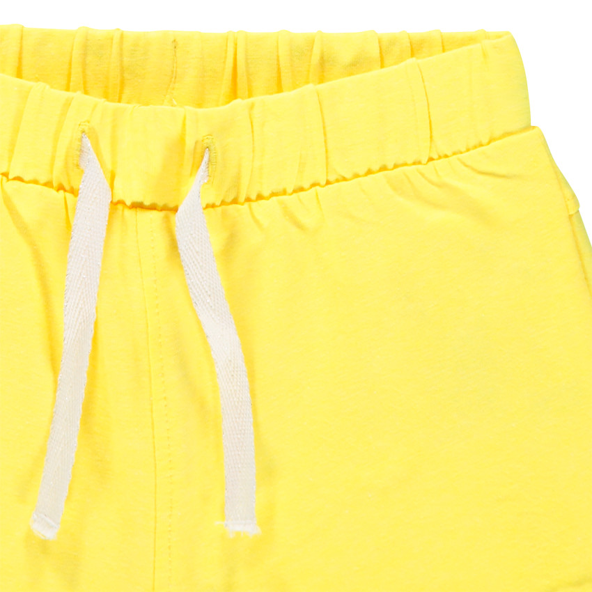 Short en molleton uni pour bébé fille 