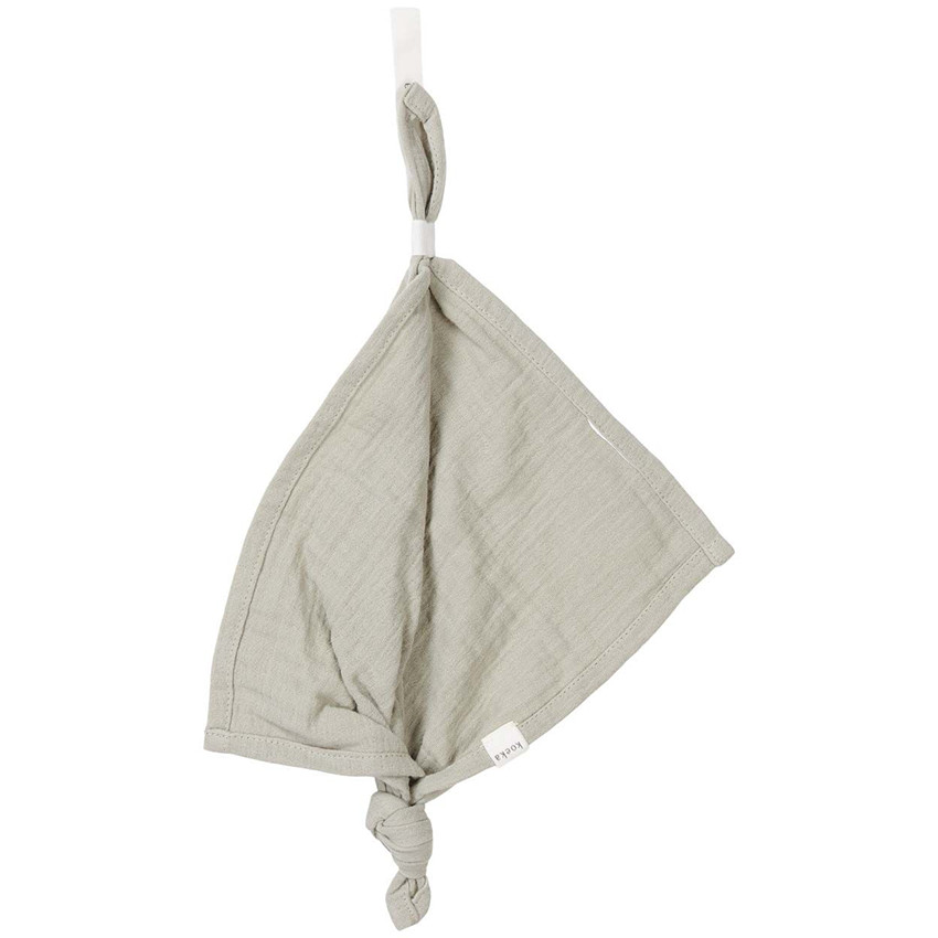 Attache sucette Mouchoir Faroo Sage 