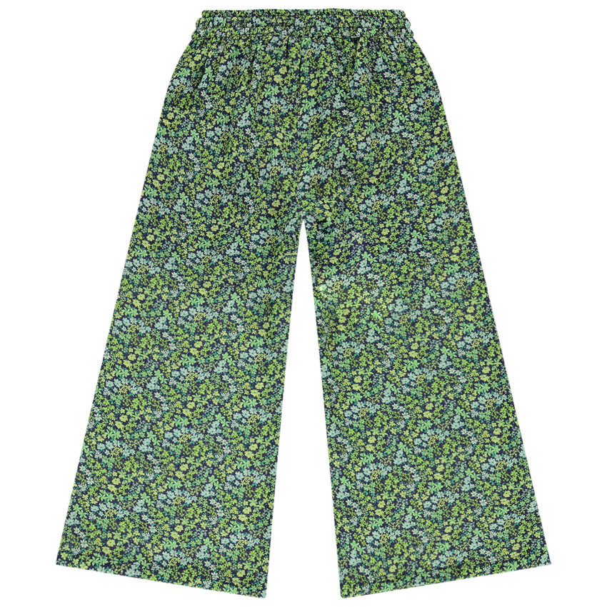 Pantalon large et fluide imprimé floral pour fille 