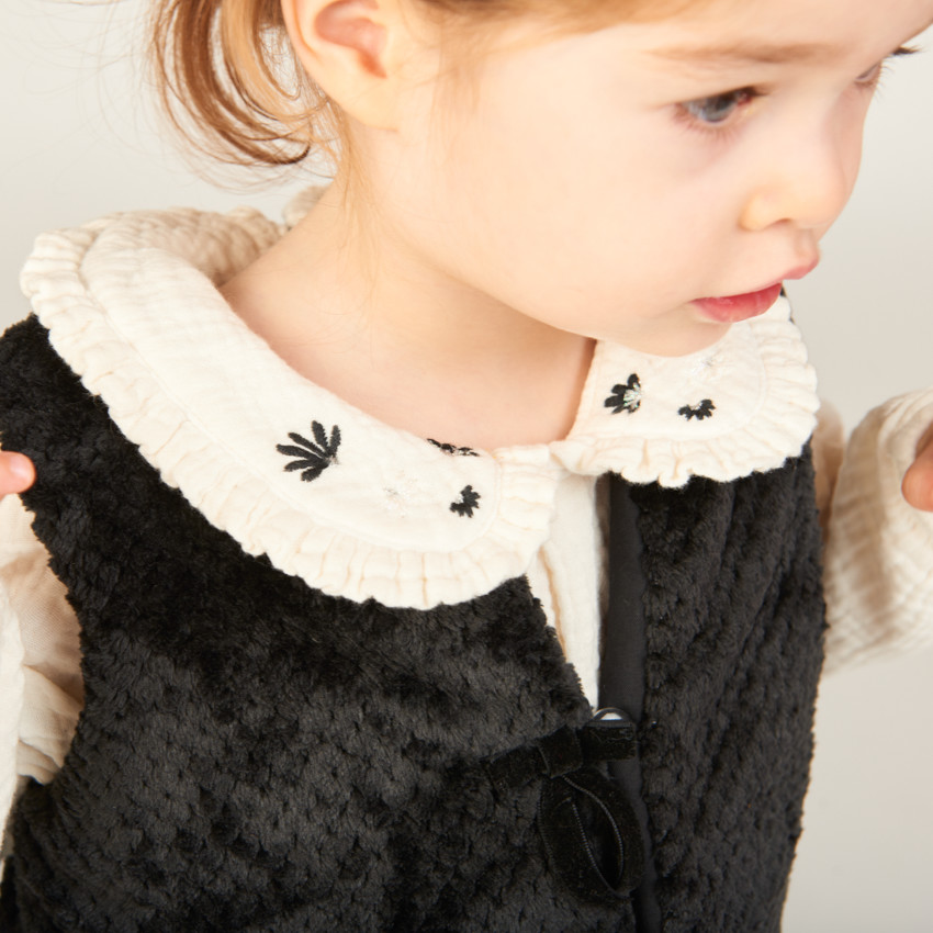 Drie-delige set met tetra tuniek voor babymeisje 