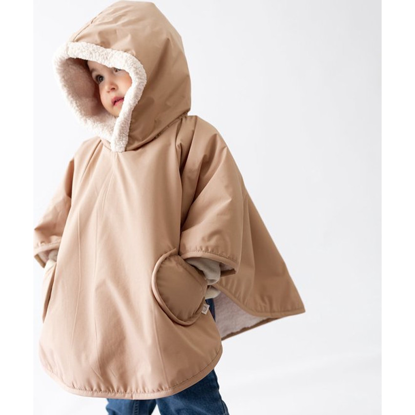 Poncho de voyage waterproof teddy+coated -9/36M- Natural 
