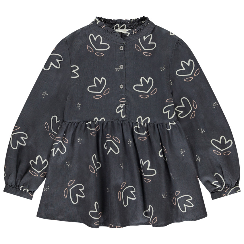 Tuniek van stof met arty print voor meisjes 