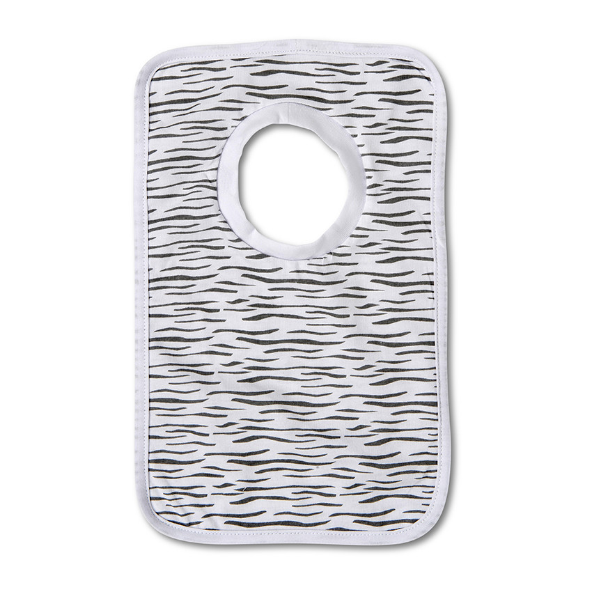 Lot de 5 bavoirs à scratch imprimé thème éléphants 