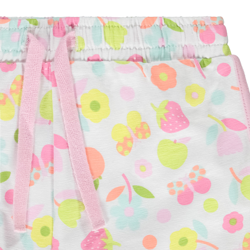 Short in jersey met fantasieprint voor baby meisjes 