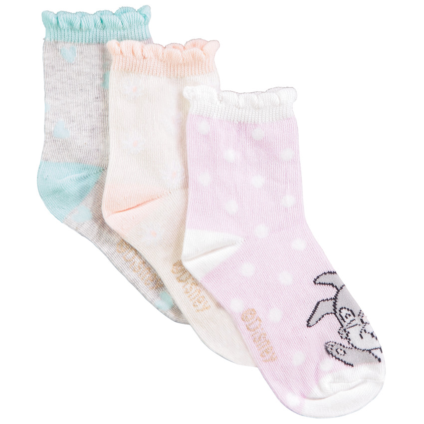 Lot de 3 paires de chaussettes print personnages Disney pour fille 
