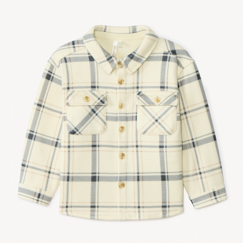 Surchemise molletonnée à carreaux pour bébé garçon 