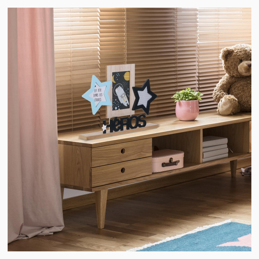 Pêle-mêle 3 vues "Héros" - Bleu 