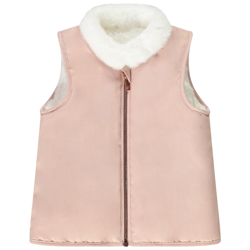 Parka Grand Froid 2-in-1 gevoerd met imitatiebont voor baby meisjes 