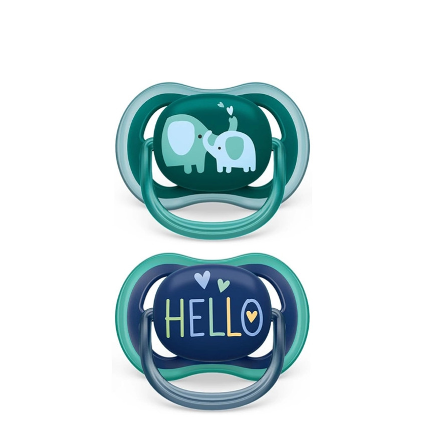 SILICON PACIFIER SOOTHER ULTRA AIR ,6-18 M 