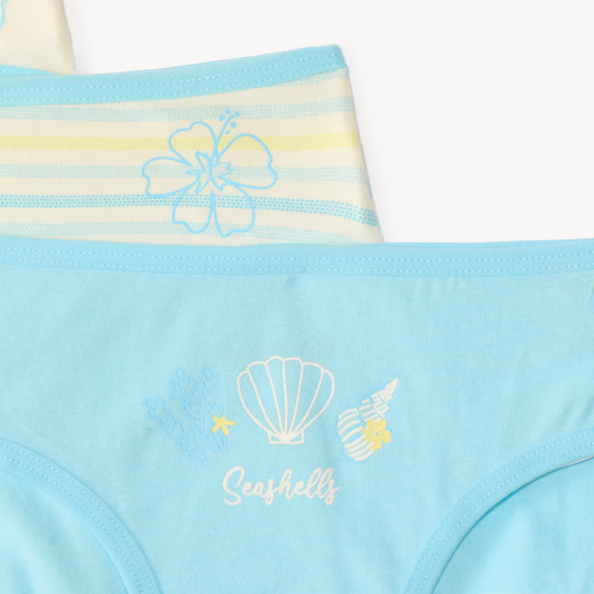 Lot de 7 culottes motifs plage fille 