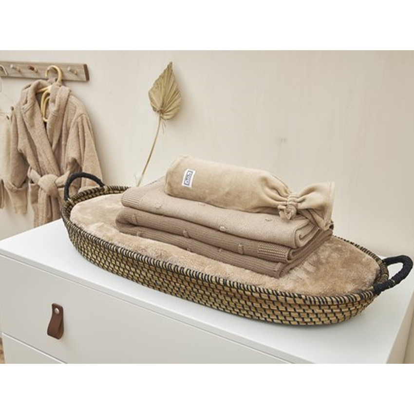 Couverture Mini Knots - Sable - 100x150 CM 