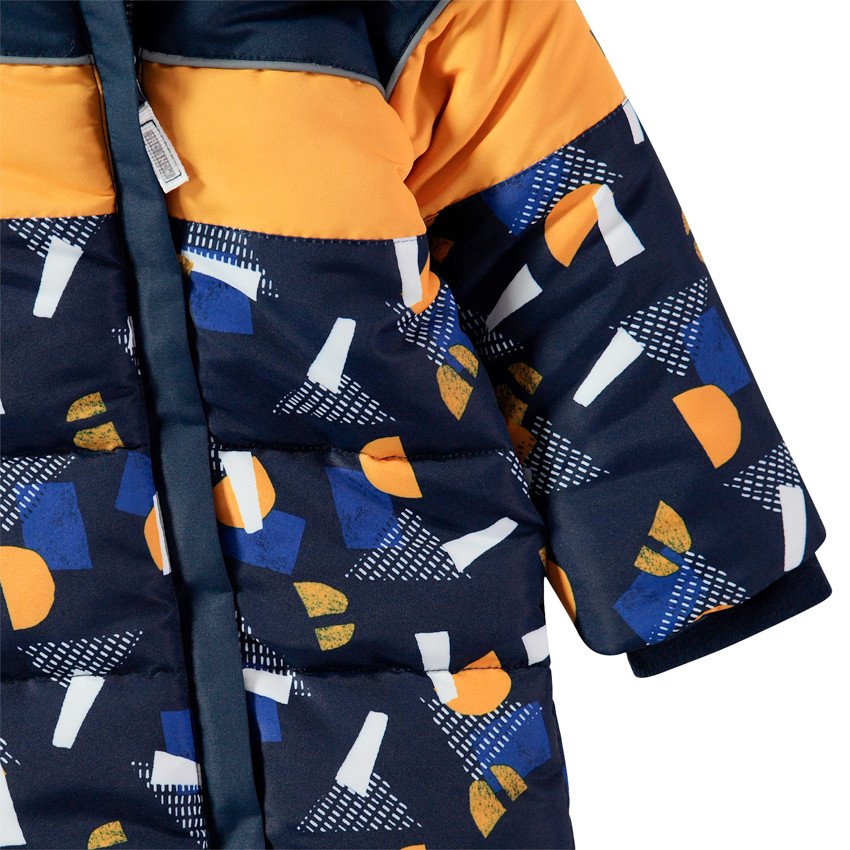 Combi-pilote de ski doublée micropolaire à motifs graphiques 