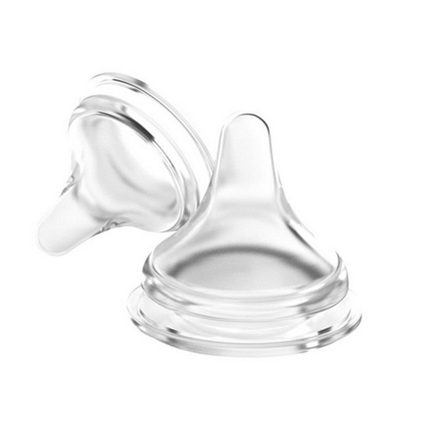 Tétine silicone NaturalWave Débit Moyen - 2 pièces 